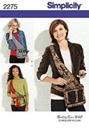 2275 SIMPLICITY ONE STRAP SHOULDER SLOUCH BAGS PATTERN UNCUT
